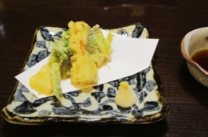 揚げ物-筍と山菜の天ぷら